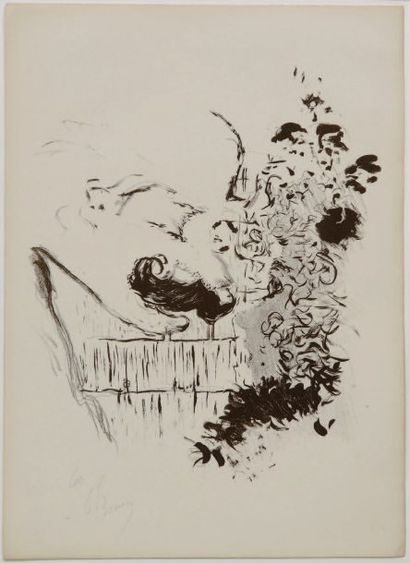 Pierre BONNARD(Fontenay auxroses 1867 -LeCannet 1947). Conversation. 1893. Lithographie....