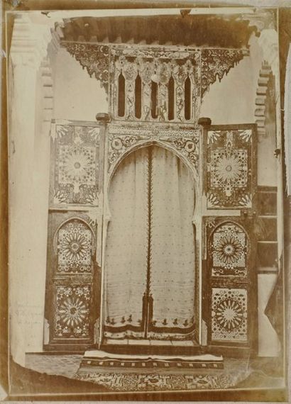 Maroc, c. 1870. Dans la maison habitée à...