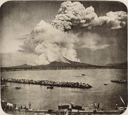 null Italie, c. 1870-1880. Venise. Naples. Ravenne. Eruption du Vésuve (26 avril...