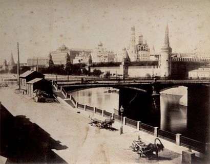 null Russie, c. 1895-1900. Bords de la Volga. Usines. Construction d'ouvrages. 21...