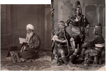 Abdullah et anonymes Types ottomans, c. 1870. Kurde. Bulgare. Derviche mendiant....