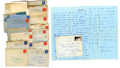 VIAN BORIS Importante correspondance adressée à Michelle Vian. 36 lettres autographes...