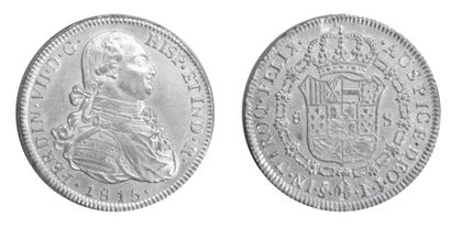 8 Escudos. Santiago. 1815. (Calico 1359,...