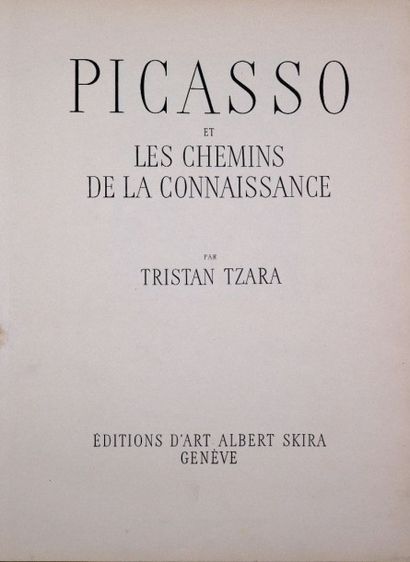 null PICASSO. TZARA (Tristan). Picasso et les chemins de la connaissance. Genève,...