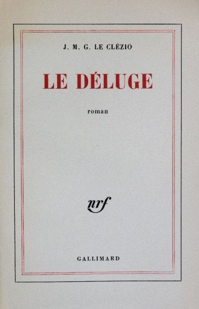 null LE CLÉZIO (J. M. G.). Le déluge. Paris, Gallimard, 1966. In-8, broché.

Édition...