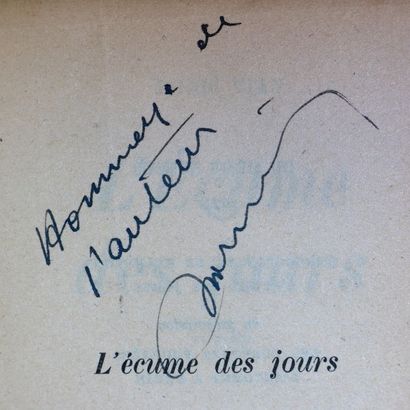 null VIAN (Boris). L'écume des jours. Paris, Gallimard 1947. In-12, broché (dos passé,...