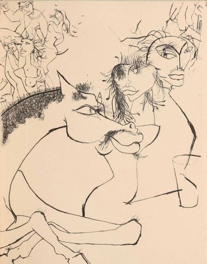 null ALANORE. QUENEAU (Raymond). Le cheval troyen. Paris, Georges Visat, 1948. In-12...