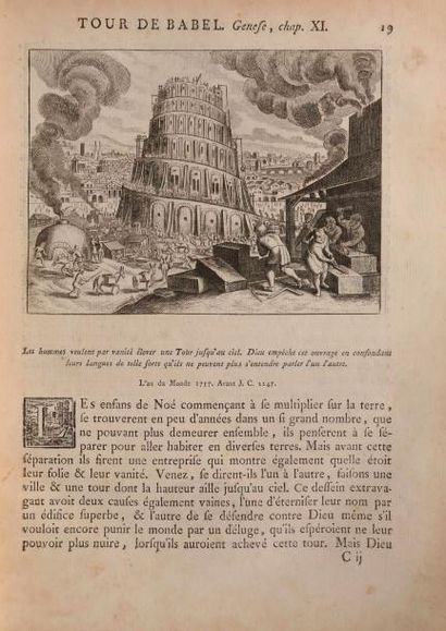 null [Bible illustrée, 1770]. LE MAITRE DE SACY. L'histoire du Vieux et du Nouveau...