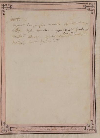 [Napoléon Ier] [Autographe]. CHAMBURE (A....