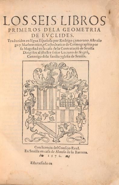 null [Livre du XVIe s.]. EUCLIDE. Los seis libros primeros de la geometria de Euclides....