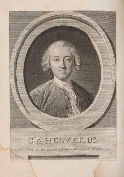 null HELVETIUS (Claude-Adrien). Œuvres complettes. À Londres, s.n., 1781. 2 volumes...