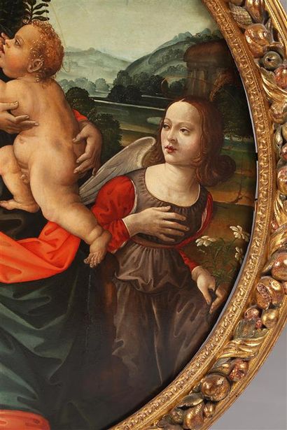 null " TOMMASO " (actif à Florence fin du XVe - début du XVIe siècle).
Vierge à l'Enfant...