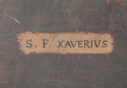 null Peeter SION (? 1624 - Anvers 1695).
Saint François Xavier évangélisant les Indiens.
Cuivre.
D....