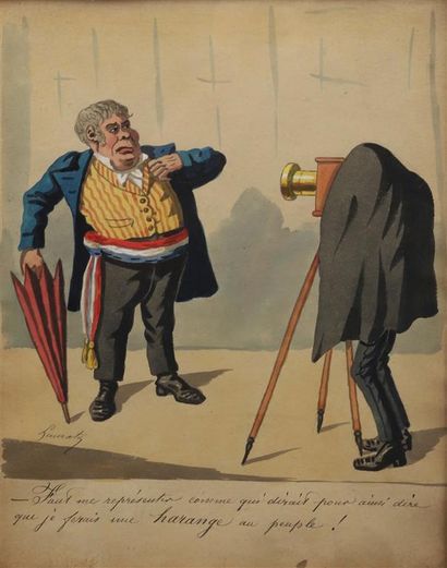 null [Caricatures]. LE MENDIANT, LE MAIRE, LES GENDARMES.
LAVRATE Edmond (1829-1888).
3...