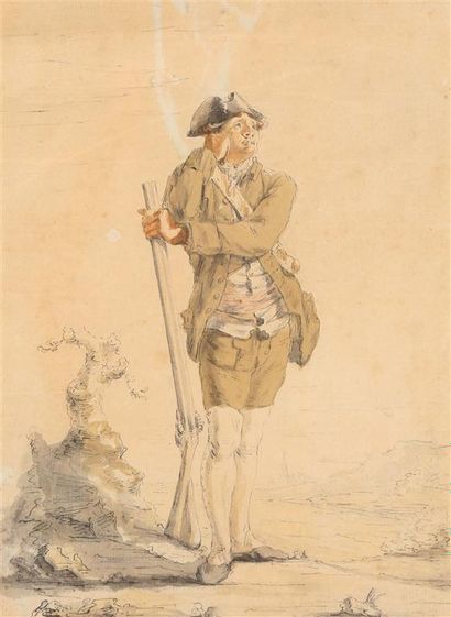 Attribué à Dominique VIVANT DENON (1747-1825).
Soldat...