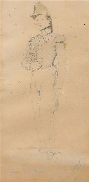 ÉCOLE FRANÇAISE du XIXe siècle.
Portrait...