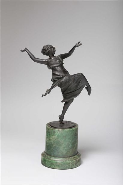 Boris FRÖDMAN-CLUZEL (1878-1959).
Anna Pavlova.
Statuette...