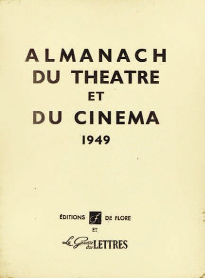 null ALMANACH DU THEATRE ET DU CINEMA (1949 et 1951). Collectif (Editions de Flore...