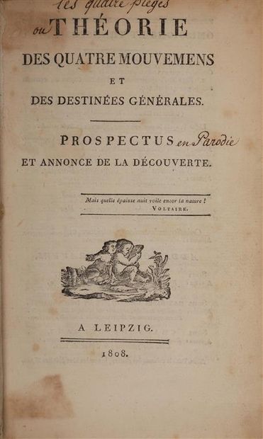 null [FOURIER (Charles)]. Théorie des quatre mouvemens et des destinées générales....