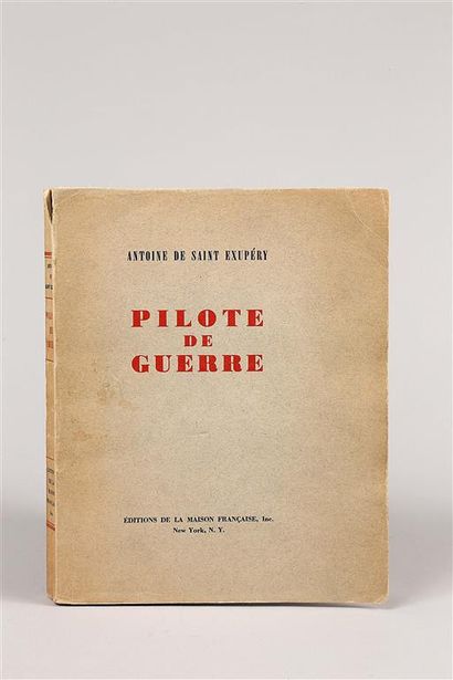 null SAINT EXUPERY (Antoine de). Pilote de Guerre. New-York, Éditions de la Maison...