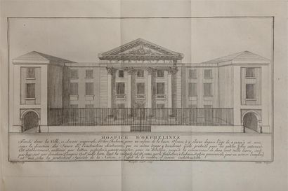 null [Hôpitaux]. Hospice de charité. Paris, Imprimerie Royale, 1781-1784. Deux parties...