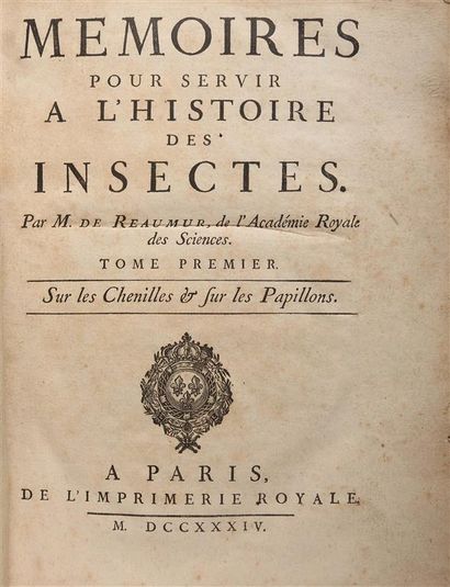 null RÉAUMUR (R.A. Ferchault de). Mémoires pour servir à l'Histoire des Insectes....