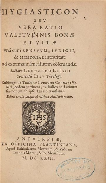 [Médecine]. Lot de 3 éditions du XVIIe siècle....