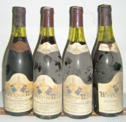  2 bouteilles Pommard des Hospices de Beaune, 1961 cuvée dames de la charité,  Jaboulet...