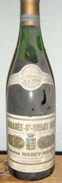 null 1 bouteille Romanée-St-Vivant Marey-Monge 1972, DRC, Niveau 6 cm