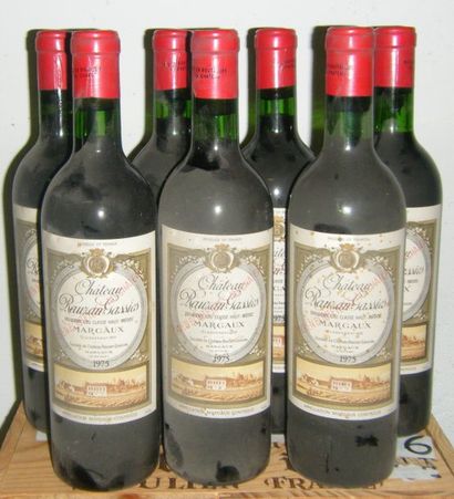 4 bouteilles Château Margaux 1970, niveaux...