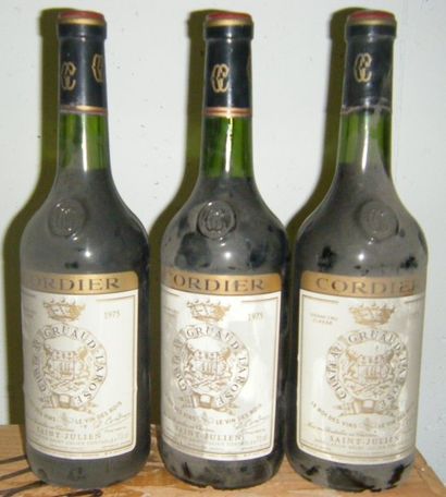 6 bouteilles Croizet-Bages 1967, 3 légèrement...