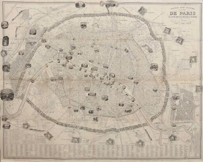 null VUILLEMIN (A.). Nouveau plan illustré de la ville de Paris, avec le système...