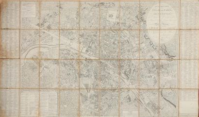 null Plan routier de la ville de Paris et de ses faubourgs Paris, Ch. Picquet, 1er...