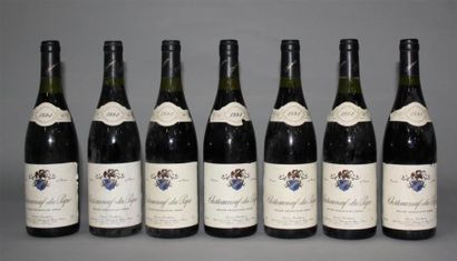 null 7 Bouteilles / Châteauneuf du Pape.Lucien DECHEAUX négociant 1994.
Étiquettes...