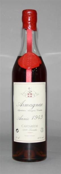 1 Bouteille / Armagnac Castarède 1943.