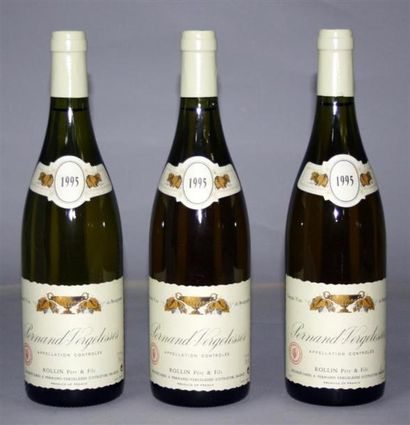 null 3 Bouteilles / Pernand-Vergelesses. Domaine ROLLIN 1995. 
