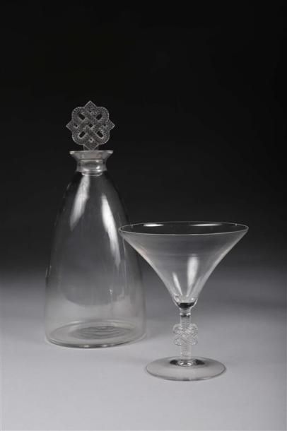 null PARTIE DE SERVICE DE VERRES, MODÈLE MOLSHEIM. LALIQUE René (1860-1945).
verre...