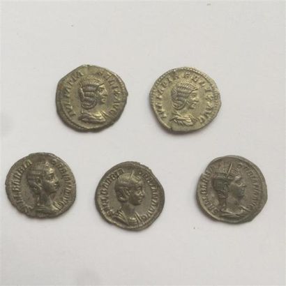 5 pièces bronze rome : 14,9 g 