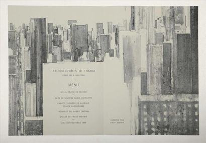 null SALZMANN. SARTRE (Jean-Paul). Situations de New-York. Lithographies de Gottfried...