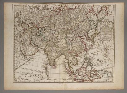 null [Asie] [Inde] [Cartes]. Ensemble de 5 cartes gravées du XVIIIe siècle.
1. ANVILLE...