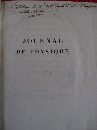 null Journal de physique, de chimie, d'histoire naturelle et des arts. An VIII (1800)...