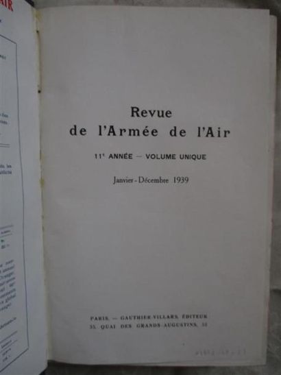 null [Armée de l'air]. Revue des forces aériennes [Revue de l'armée de l'air]. Paris,...