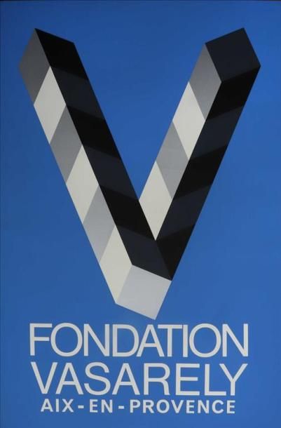 null Victor VASARELY (1906-1997).
V, Fondation Vasarely, Aix-en-Provence.
4 affiches...