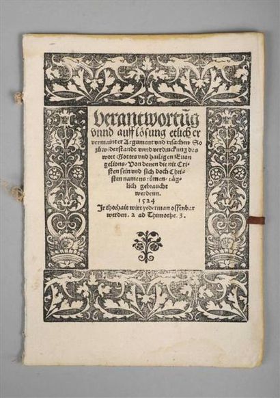 [Protestantisme] [Livre du XVIe siècle]....