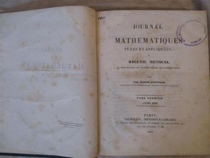 null LIOUVILLE (Joseph). Journal de mathématiques pures et appliquées, ou recueil...