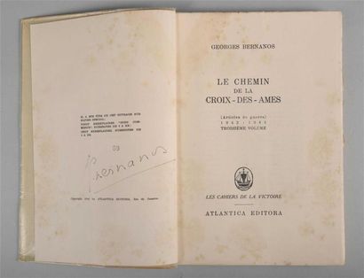 null BERNANOS (Georges). Le chemin de la Croix-des-Dames. (Articles de guerre) 1942-1943....
