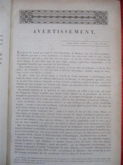 null VENDU SUR DESIGNATION, 5/166 VOL EN SALLE /// 
Gazette nationale ou le Moniteur...