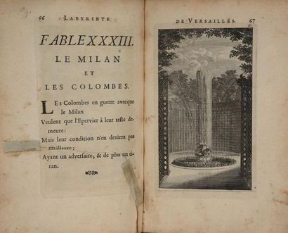 null [Versailles]. Labyrinte de Versailles. A Paris, de l'Impr. royale, 1779. In-8,...