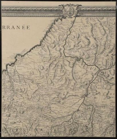 null [Pyrénées] [Carte]. ROUSSEL. Carte générale des Monts Pyrénées et partie des...