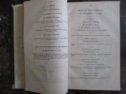 null [Postes et télégraphes]. RÉUNION DE 3 OUVRAGES. 6 volumes, reliures de l'époque...
